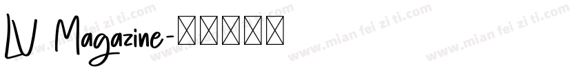 LV Magazine字体转换